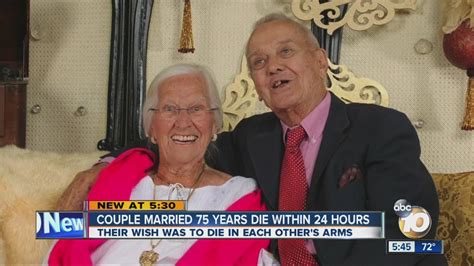 Couple Married 75 Years Dies In Each Others Arms Youtube