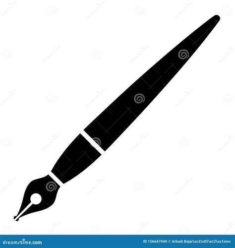 Ink Pen Vector Icon Stock Vector Illustration Of Fountain 156647940