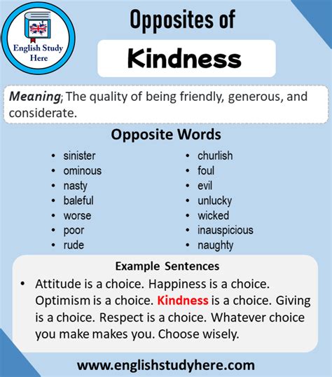 Opposite Of Kindness Antonym Of Kindness 19 Opposite Words For