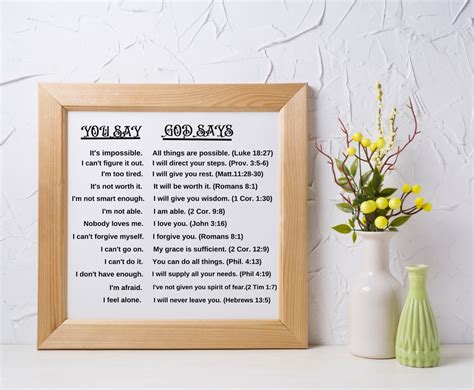 You Say God Says Bible Verses He Has Got You Covered Wall Hanging