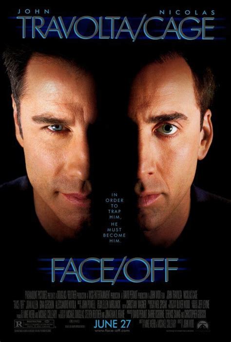 Face Off 27x40 Movie Poster 1997 Nicolas Cage Movies Action Movies Film Movie