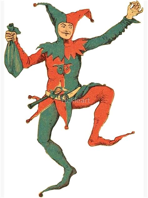 Court Jester Poster By Tickleart In 2021 Medieval Jester Court