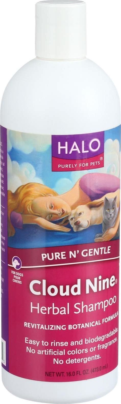 Perfectly formulated for hair growth. Halo Purely For Pets Cloud Nine Herbal Shampoo - 16 Oz ...