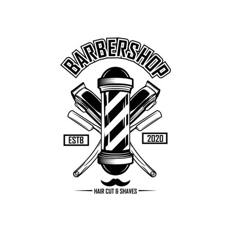 Vintage Barber Shop Logo Templateeps 5439316 Vector Art At Vecteezy