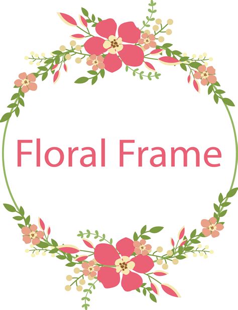 Download Free Vector Frame Flower Png Free Photo Icon Favicon Freepngimg