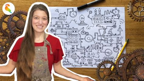 Lets Draw Steampunk Machines💡easy Tutorial Youtube