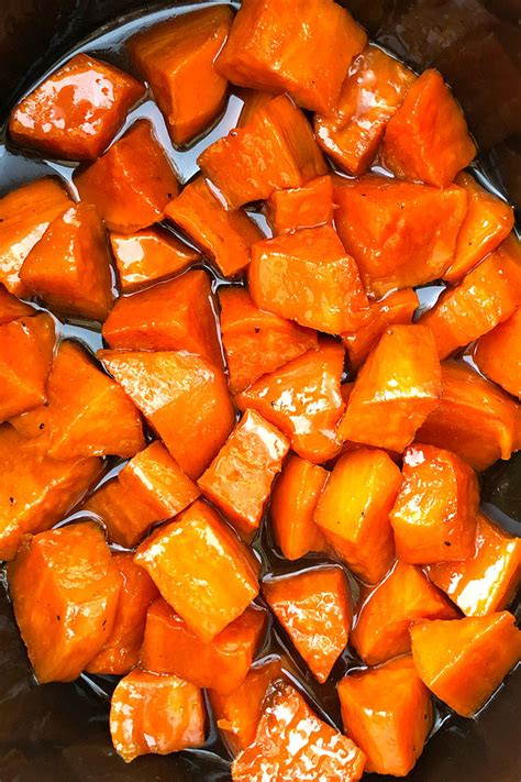 Slow Cooker Candied Sweet Potatoes Slow Cooker Foodie