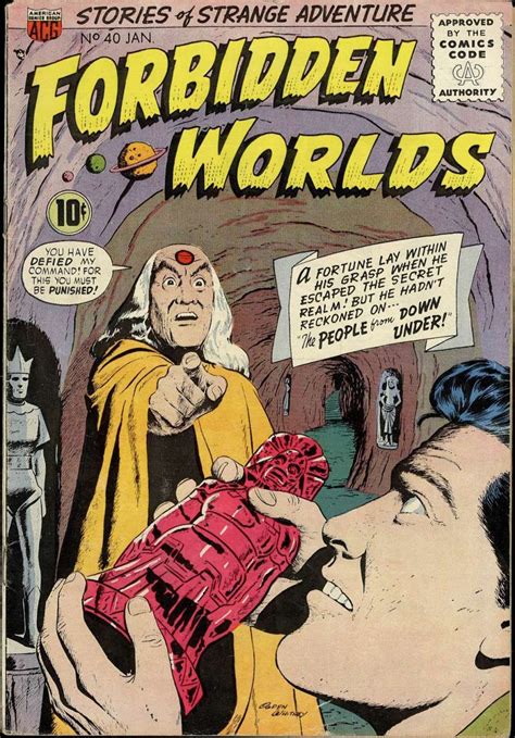 comic book cover for forbidden worlds 40 comic books vintage comic books comics