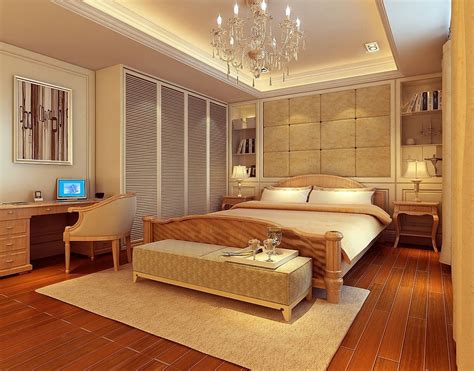 Painting one wall of your bedroom a different color from the rest of them is an easy way to inject color into the space without it becoming overwhelming. Classical American Bedroom Interior Luxury Nuance #7993 ...
