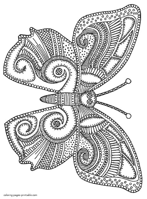 Coloring Page For Adults Butterflies Coloring Page Coloring Home The