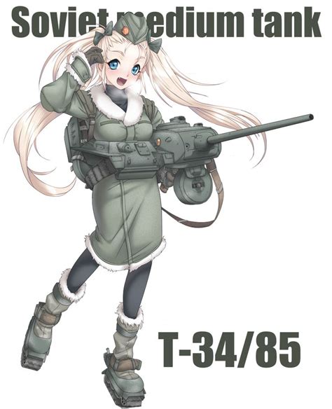 T 3485 Anime Tank Tank Girl Anime Military