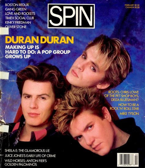 Top Of The Pop Culture 80s Duran Duran Spin Magazine Interview 1987