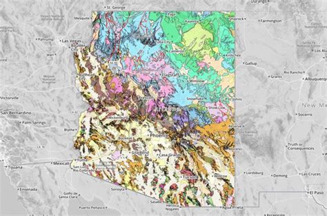 Interactive Map Of The Geology Of Arizona American Geosciences Institute