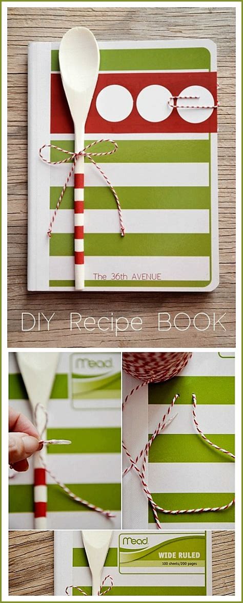 Make these diy gifts to give mom and dad for christmas or birthdays, handmade crafts for parents. The 36th AVENUE | DIY Recipe Book | The 36th AVENUE