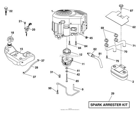 Husqvarna Yth 2348 96043003500 2006 11 Parts Diagram For Engine
