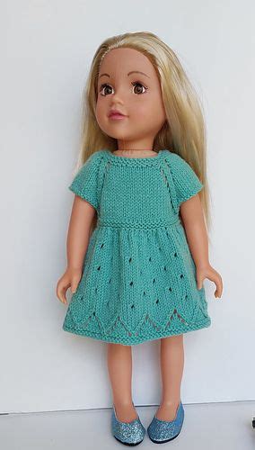 Doll Top Down Dress Pattern By Linda Mary Knitting Dolls Clothes