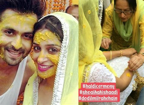 Dipika Kakar And Shoaib Ibrahims Wedding Kicks Off With The Haldi Ceremony View Pics