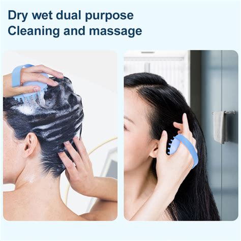 Silicone Scalp Shower Washing Hair Massage Massager Body Brush Comb