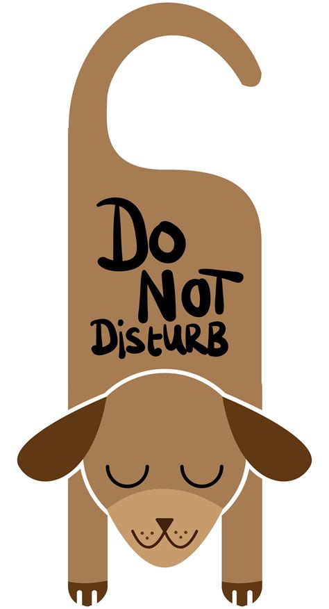 Do Not Disturb Sign Animal Dog 1199928 Png