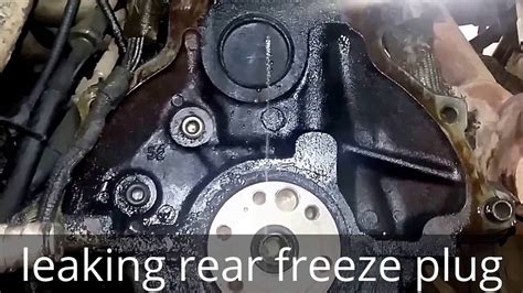 Coolant Leak From A Rear Freeze Plug 1997 Ford Ranger 25l 4 Cylinder