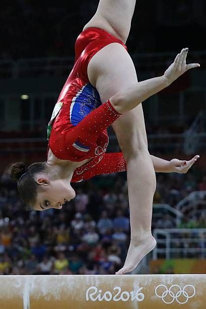 Russia S Aliya Mustafina Competes In The Beam Event During The Women S