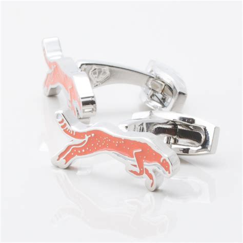 Cheetah Cufflinks By Badger And Brown The Cufflink Specialists