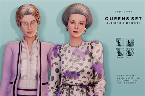 Tbadayinthelife Daylifesims Queens Hair Set Mmfinds