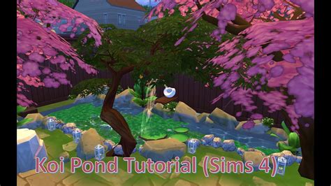 How To Build A Koi Pond Speed Build Sims 4 Youtube