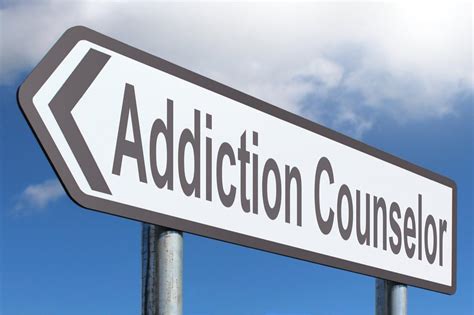 Addiction Counselor Free Of Charge Creative Commons Highway Sign Image