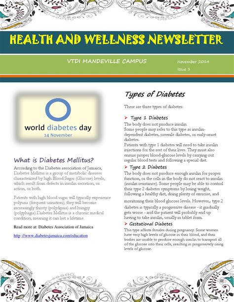 Wellness Newsletter Template