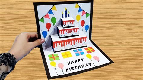 3d Pop Up Snow Globe Greetings Birthday Card Slice Of Cake Up Wp Eg 048