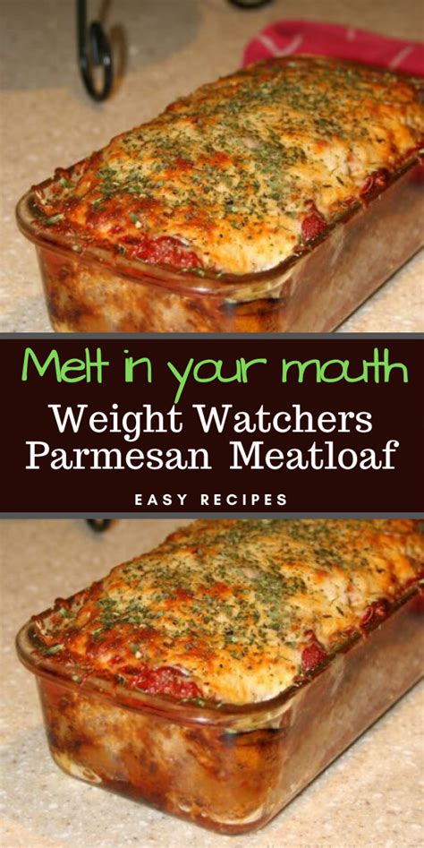 Weight Watchers Parmesan Meatloaf