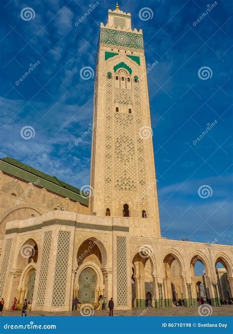 Terza Più Grande Moschea Hassan Ii A Casablanca Marocco Fotografia