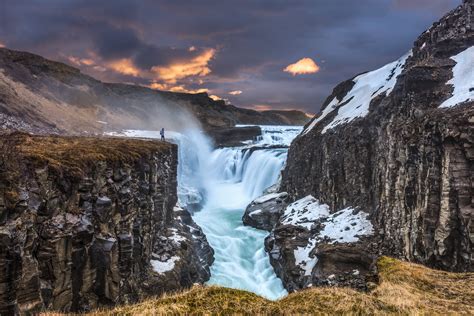 Gullfoss Waterfall Located In The Canyon Of The Hvítá Rive Flickr