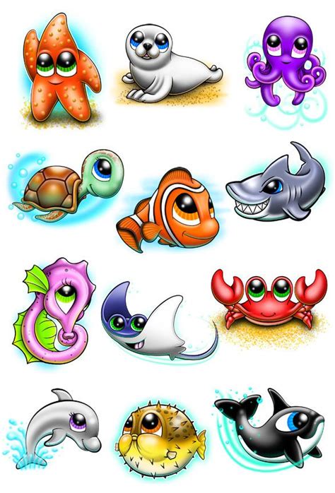 Feb 19, 2019 · drawing is one of the activities favored by kids, but sometimes parents have no idea what to draw. Under the Sea Temporary Tattoo Set | Sea tattoo, Animal tattoos, Native american tattoo designs