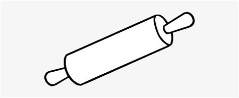 A Rolling Pin Coloring Page Rolling Pin Free Transparent Png
