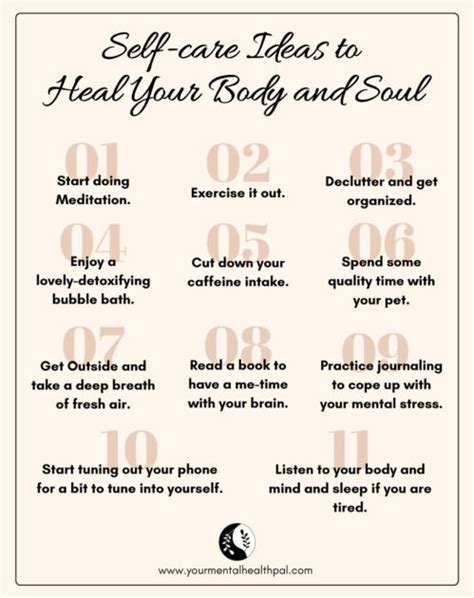 11 Self Care Activity Ideas To Heal Your Mind And Soul