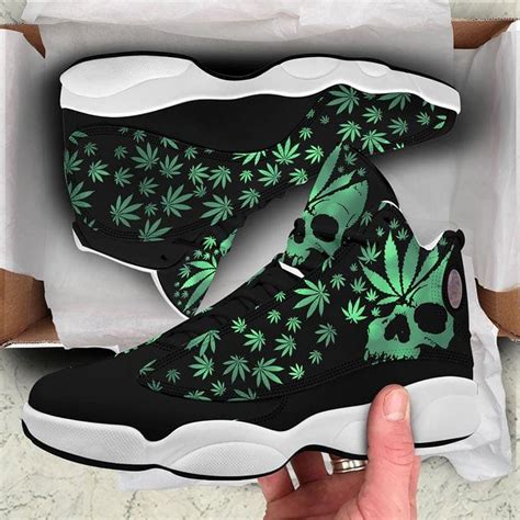 Personalized Cannabis Weed Native Air Jordan 13 Sneakers Shoes For Men