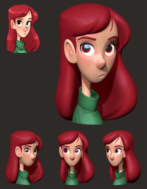 taller carácter 3d zbrush character female character concept 3d model character character