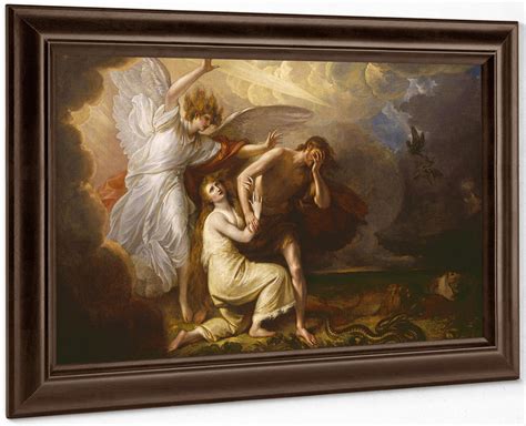 The Expulsion Of Adam And Eve From Pa Print Canvas Art Framed Print