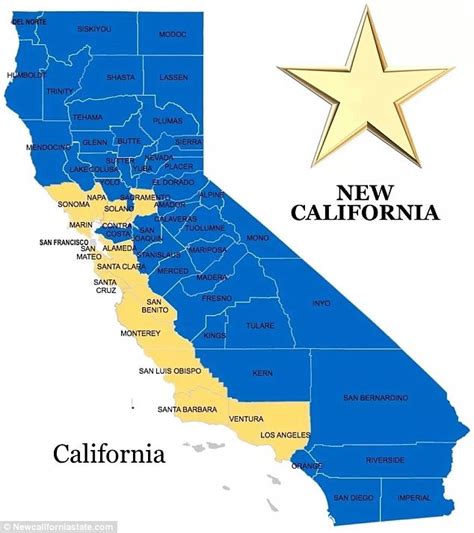 New California Call To Split State In 2 Rural And Coastal