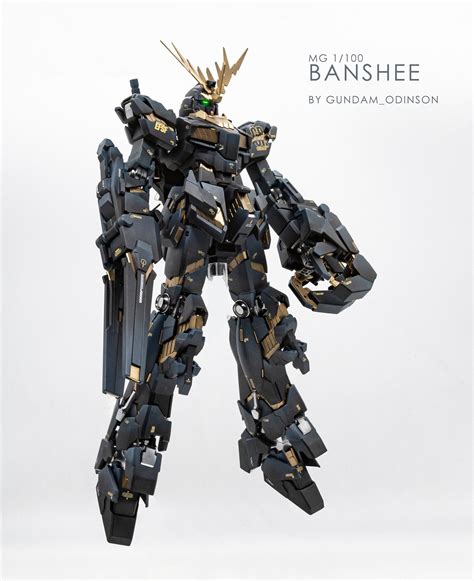 Gunpla Custom Mg 1100 Rx 0 Gundam Banshee Etsy France