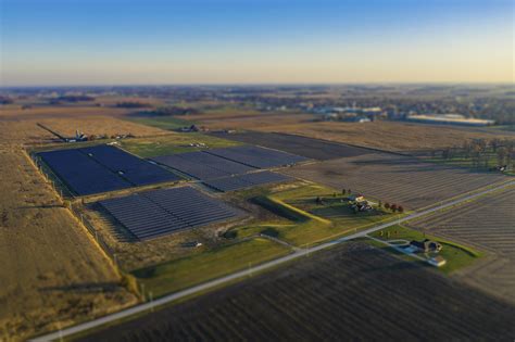 Sunrise at Minster's solar farm : r/Ohio
