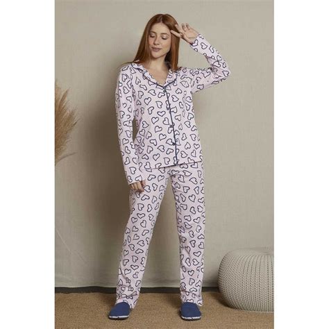 Pijama Com Abertura Frontal Intimidade