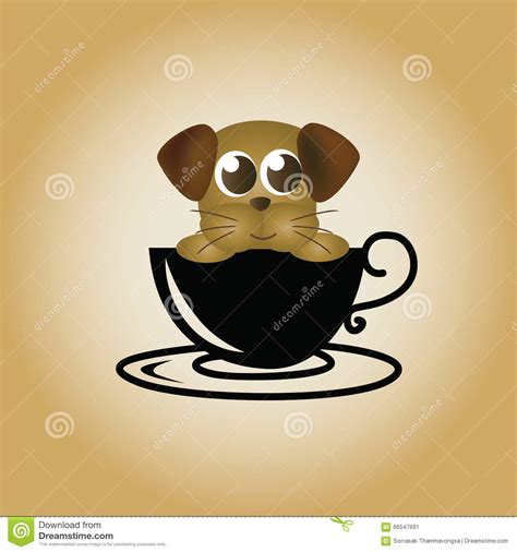 Dog Logo Coffee Vector Stock Vector Illustration Of Graphic 66547691