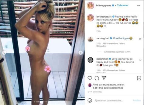 Britney Spears Elle Poste Une Série De Photos Totalement Nues Sur Les
