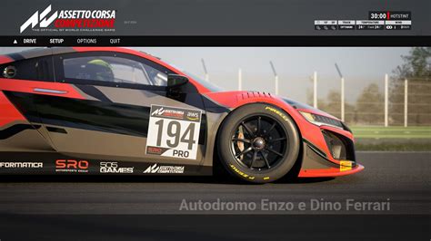 Assetto Corsa Competizione STRONG RACE SETUP IMOLA Honda NSX EVO