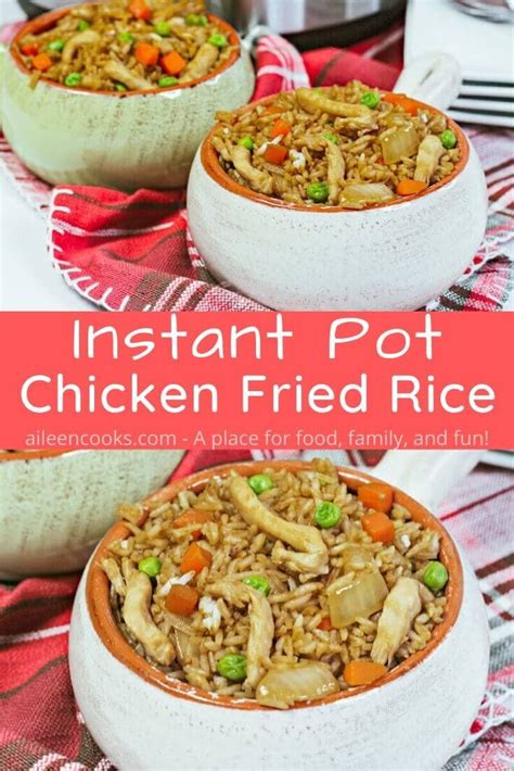 Press the pressure cook button and set to high, then cook for 3 minutes. Instant Pot Chicken Fried Rice (Better Than Take-Out ...