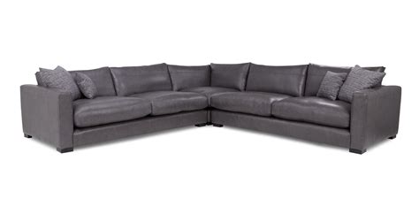 Leather chaise sectional with corner table & console, created for macy's $6,085.00 sale $3,799.00 large leather corner sofas uk | Brokeasshome.com