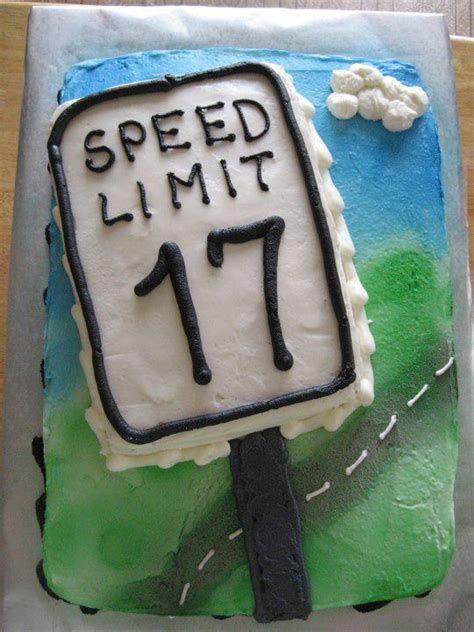 17th Birthday Cake For Teenager With Driving License — Beth J Noël